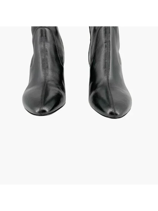 Saint Laurent Loulou YSL Thigh High Over The Knee Boots Black Size 38.5 US 8.5 - Picture 4 of 15